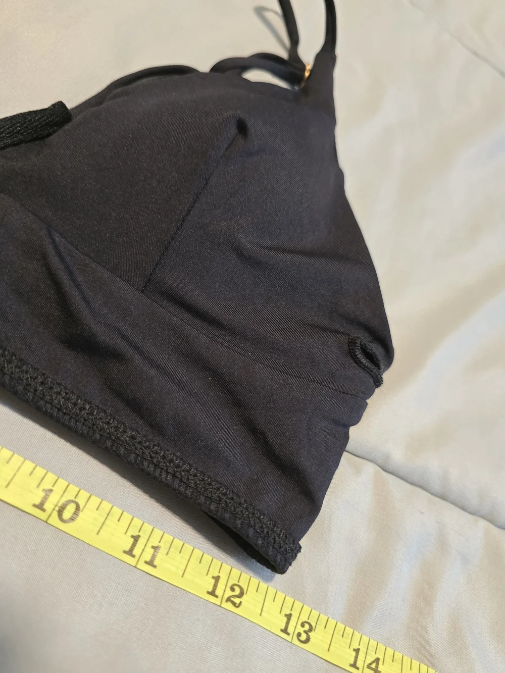 L*Space Siren Ribbed Plunge Bikini Top Black XL NWT Swimwear Bathing Suit